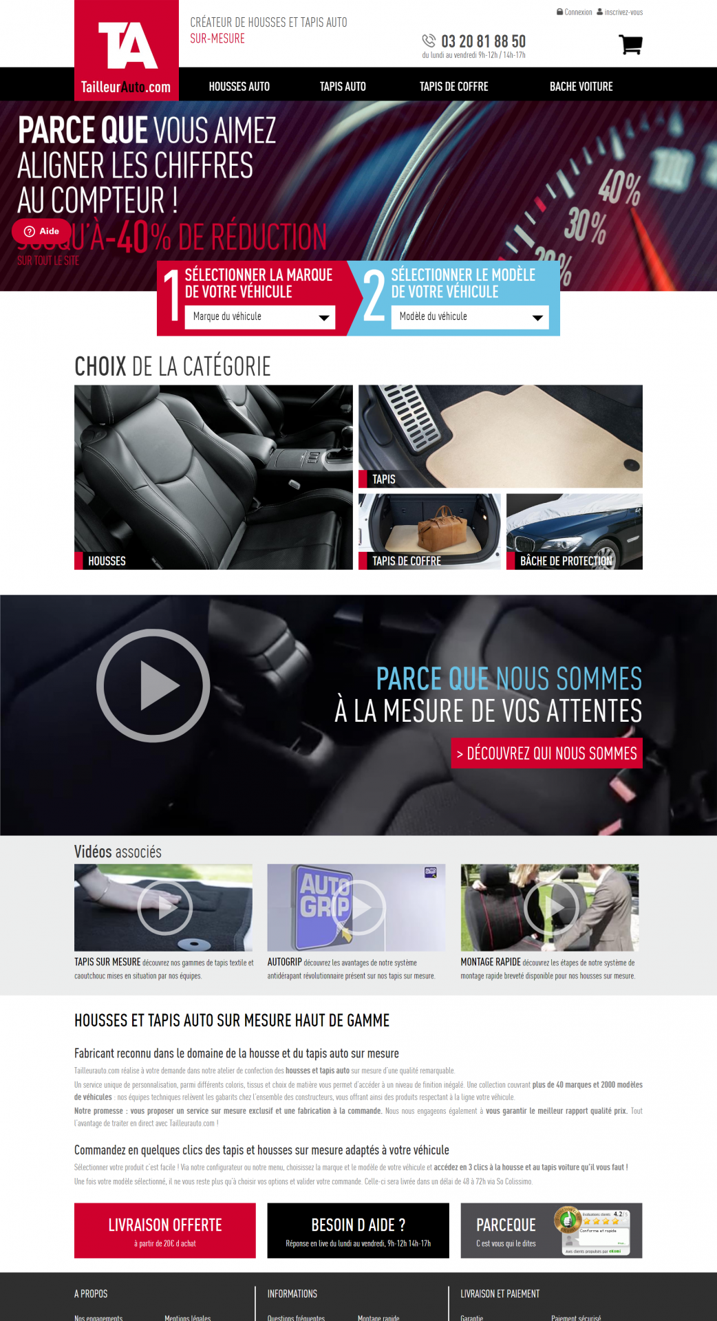 Site web Tailleur Auto